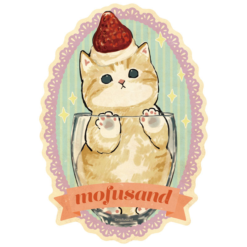 mofusand トラベルステッカー(3)ぱふぇ