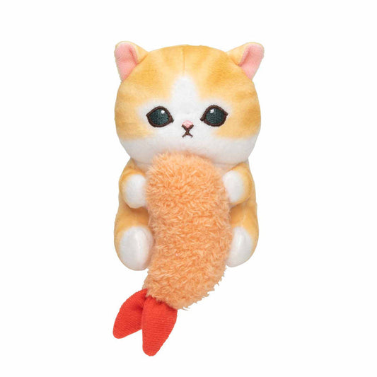 mofusand にゃんこのデスクトップ引っ掛けぬいぐるみ(えび持ちにゃんこ) doll