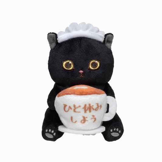 mofusand にゃんこが見守るデスクトップひっかけぬいぐるみ(メイド黒にゃん)