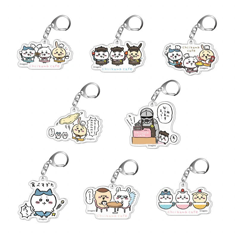Chikawa Cafe Random Acrylic Keychain (8 types in total) kc.