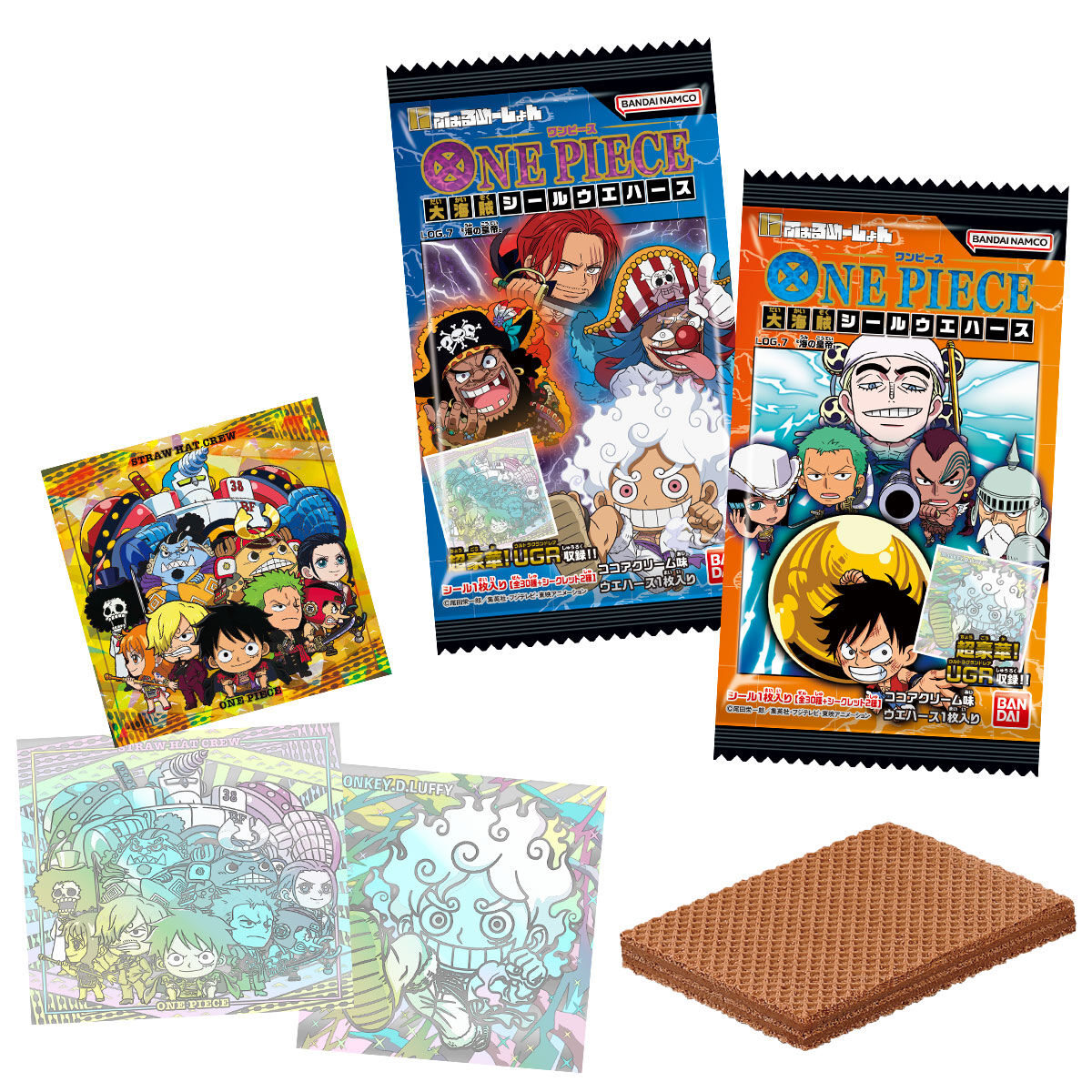 (BANDAI) にふぉるめーしょん ﾜﾝﾋﾟｰｽ大海賊ｼｰﾙｳｴﾊｰｽLOG.7 sticker