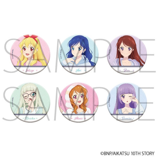 (MOVIC) ｱｲｶﾂ! ｷｬﾗﾊﾞｯｼﾞｺﾚｸｼｮﾝ/ﾊﾟｼﾞｬﾏ (いちご,あおい,蘭,ﾕﾘｶ,あかり,ｽﾐﾚ)  badge