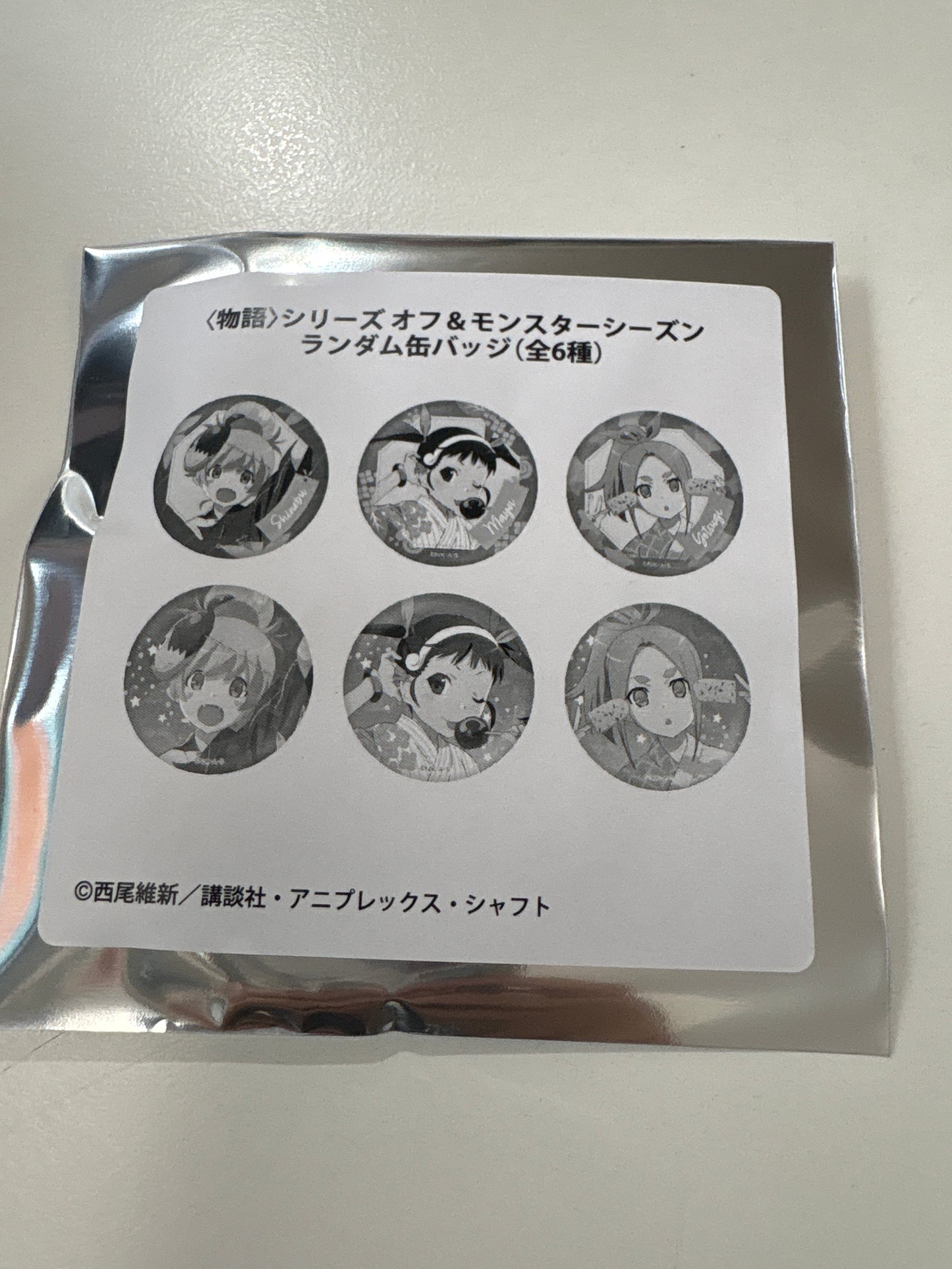 〈物語〉シリーズ オフ＆モンスターシーズン ランダム缶バッジ (IKE)