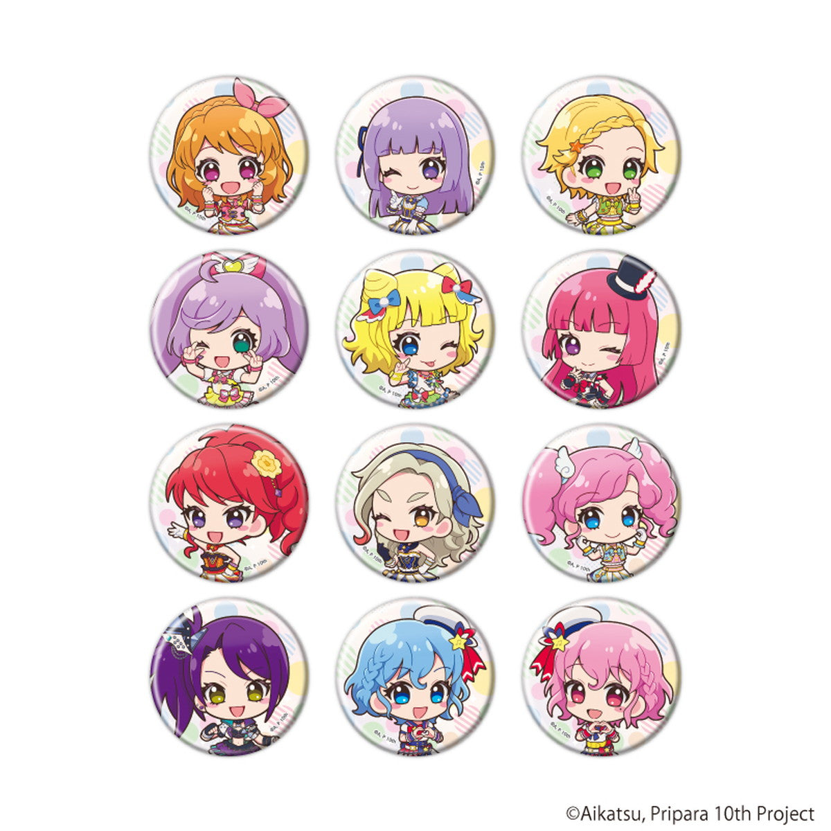 缶バッジ「アイカツ！×プリパラ THE MOVIE -出会いのキセキ！-」01(池袋)