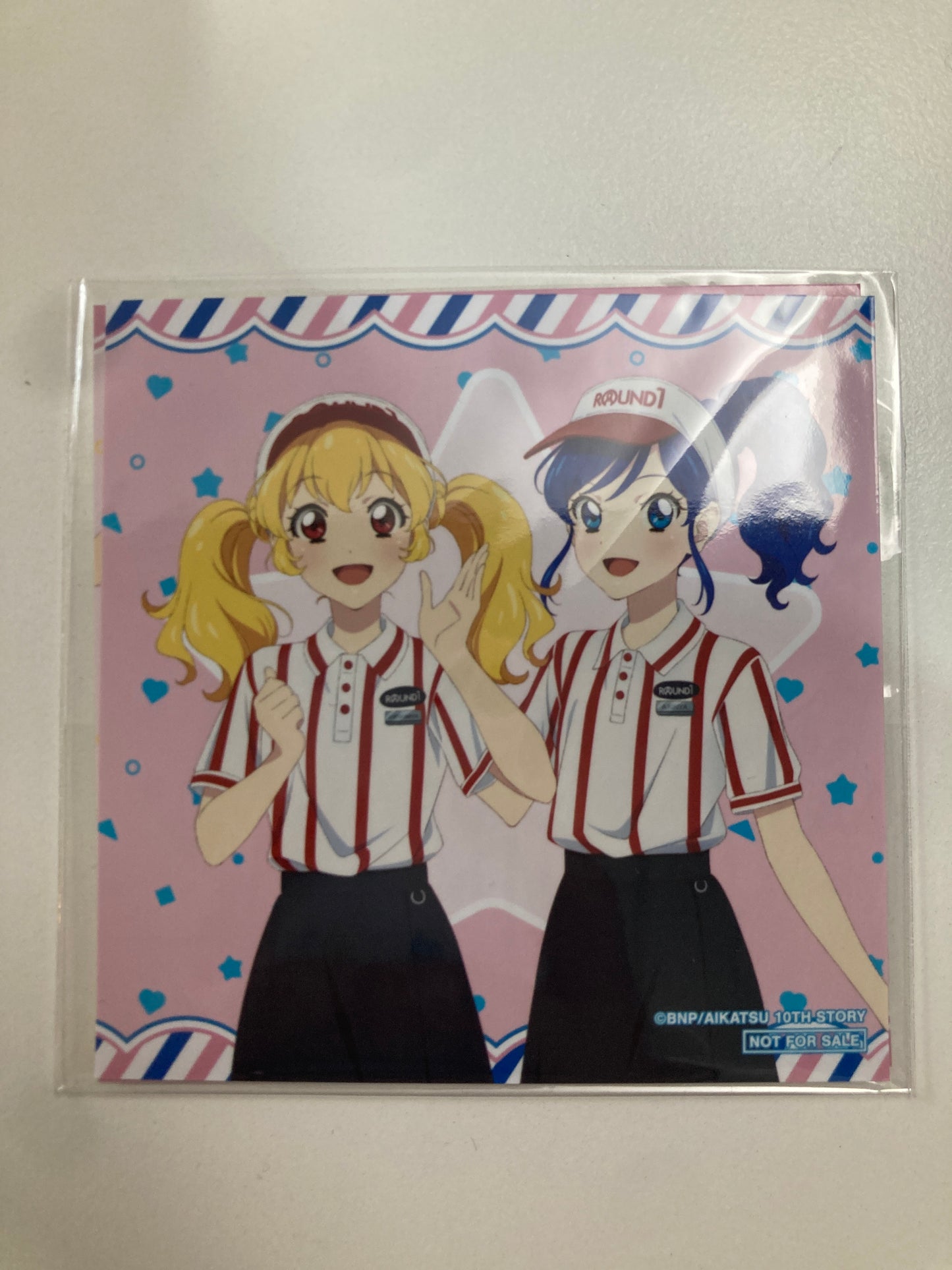 BOX特典:「正方形ブロマイド2枚セット(集合&ペアA)」アイカツ！ 10th STORY  ROUND1ver. (池袋)