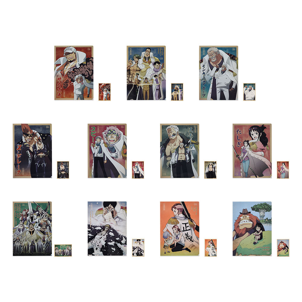 一番 Ichiban kuji ワンピース 絶対的正義 G賞 クリアファイル＆ステッカー
