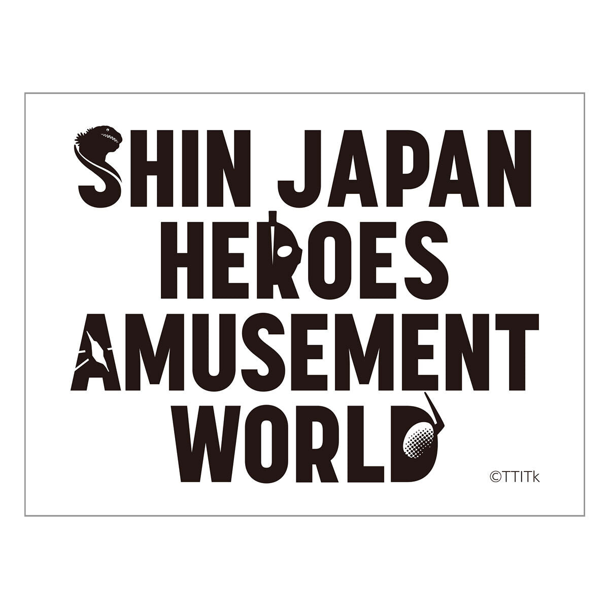 SHIN JAPAN HEROES AMUSEMENT WORLD 貼紙