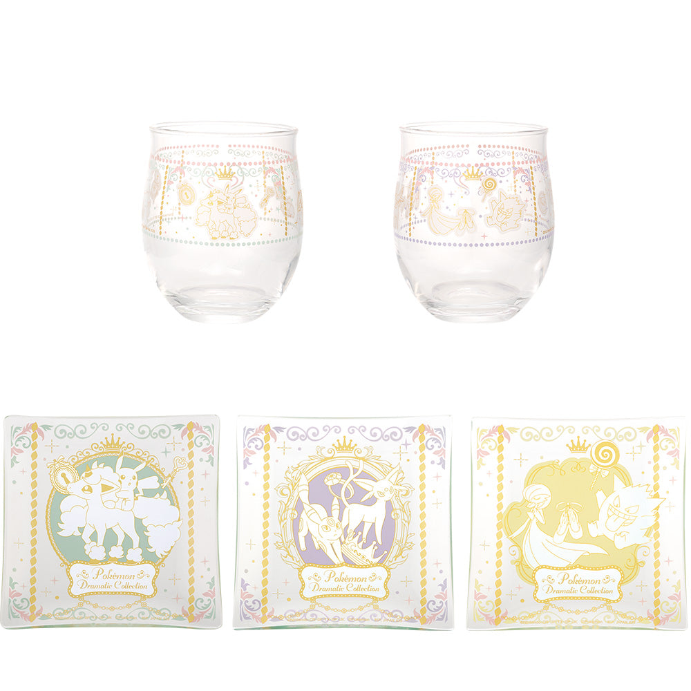 一番 ichiban kuji Pokémon for you～Dramatic Collection～ D賞 ガラステーブルウェア 兩個set