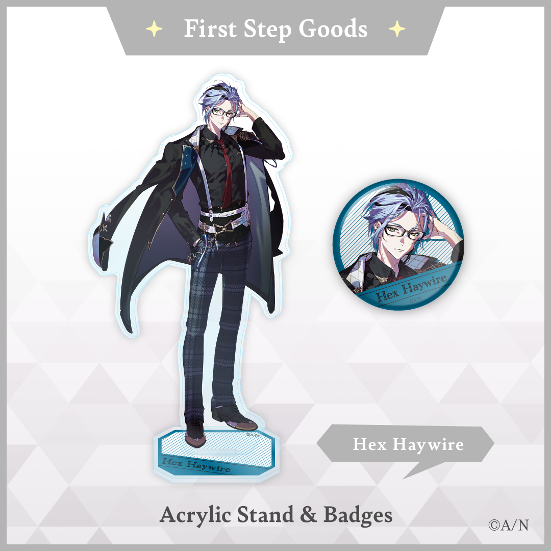 にじさんじ【First Step Goods】ヘックス へイワイヤー 缶バッジ vtuber