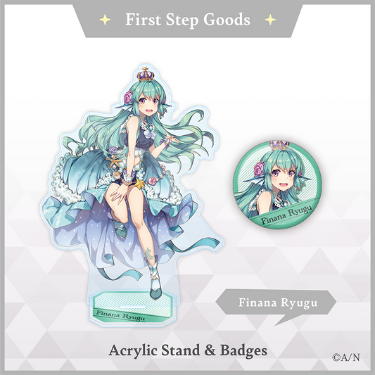 にじさんじ【First Step Goods】フィナーナ 竜宮 缶バッジ vtuber