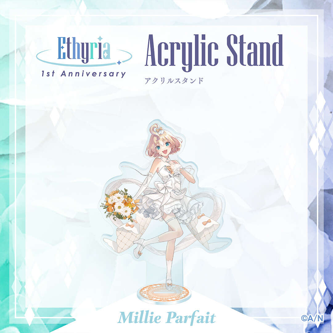 【Ethyria 1st Anniversary】アクリルvスタンド ミリー・パフェ vtuber stand