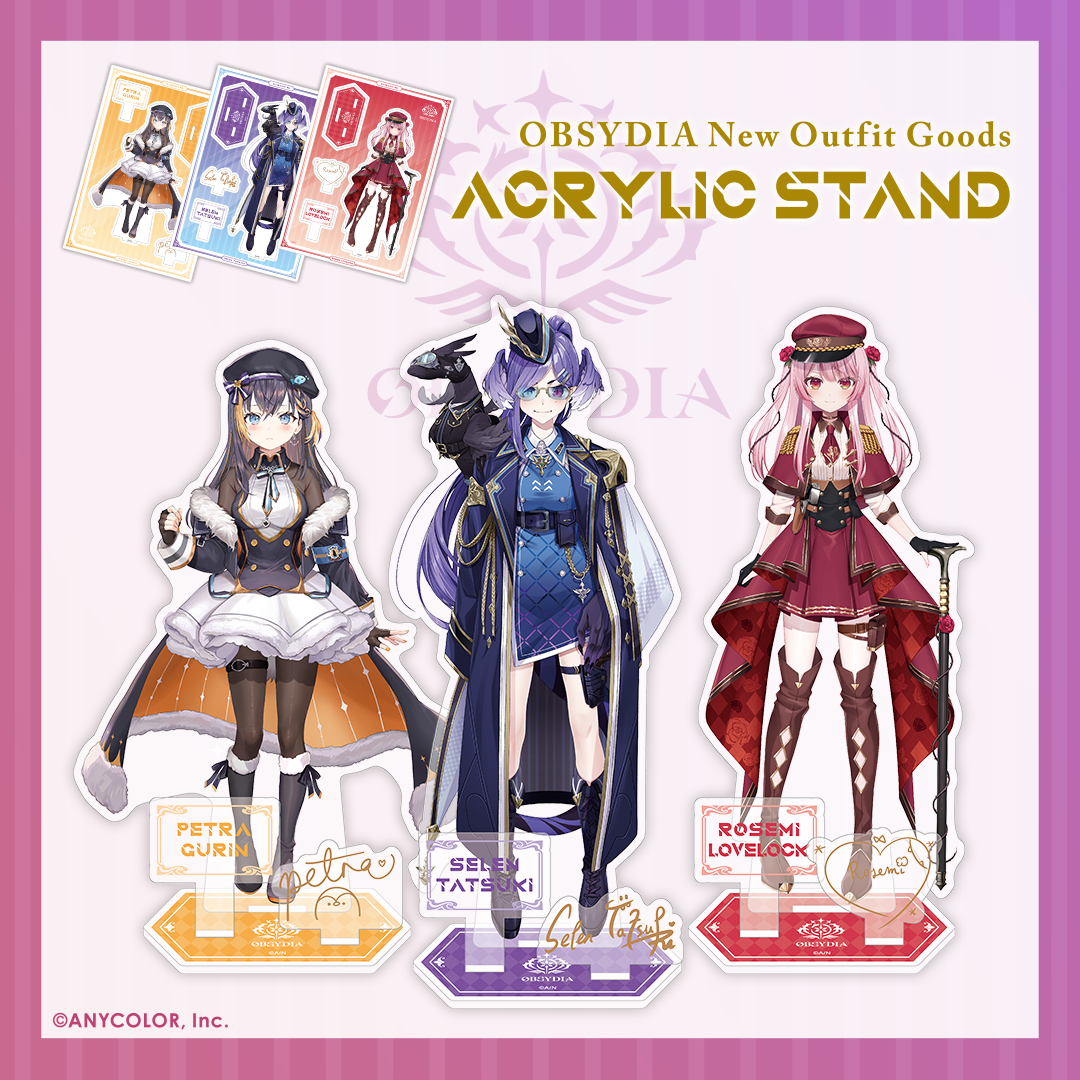 【OBSYDIA New Outfit Goods】アクリルスタンドロゼミラブロックvtuber stand Rosemi Lovelock