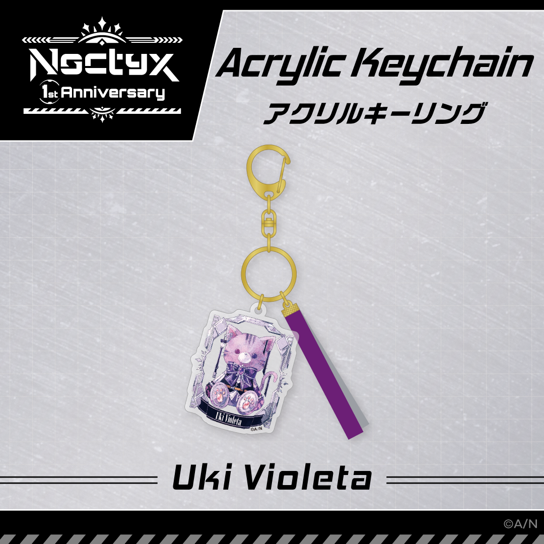 【Noctyx 1st Anniversary】アクリルキーリング福奇・ヴィオレタvtuber keyholder