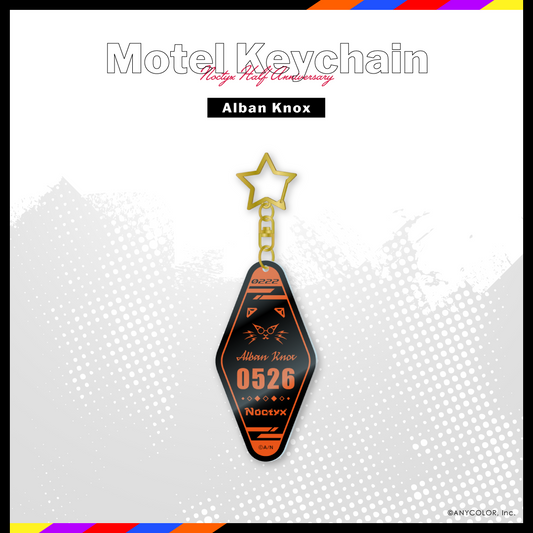 【Noctyx Half Anniversary】モーテル風アクリルキーホルダー アルバーン・ノックス vtuber keyholder