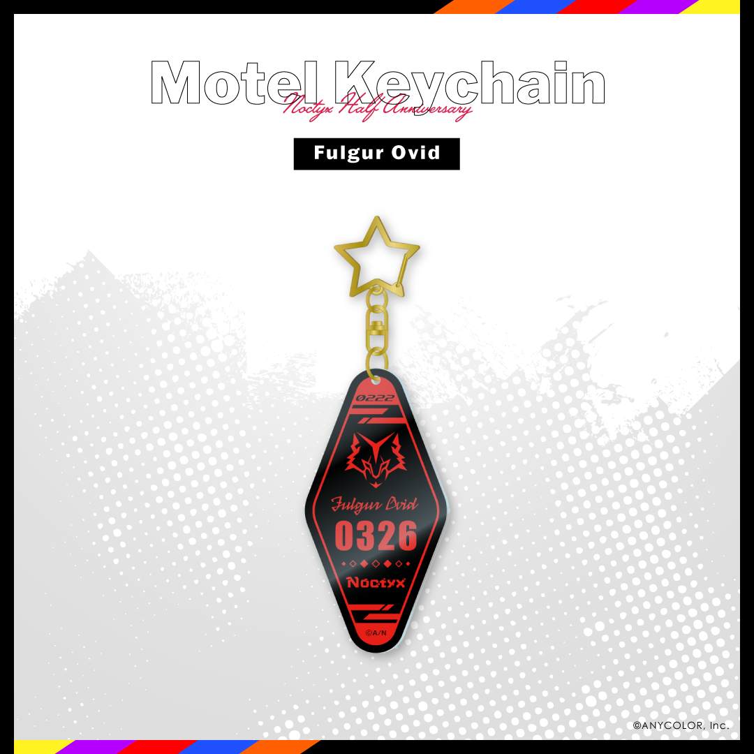 【Noctyx Half Anniversary】モーテル风アクリルキーホルダーファルガー・オーヴィドvtuber keyholder