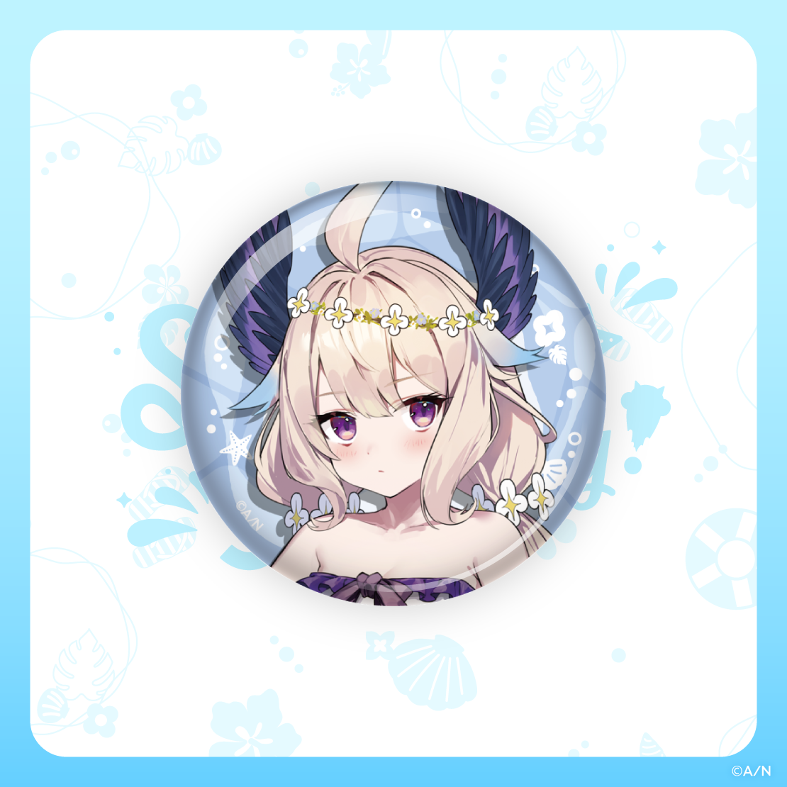 【Ethyria's Summer Holiday!】缶バッジ エナー・アールウェット vtuber badge