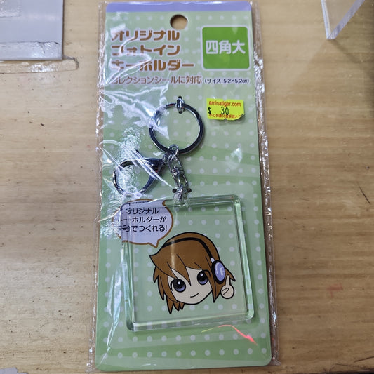 正方形シール（※52×52）サイズのキーホルダー