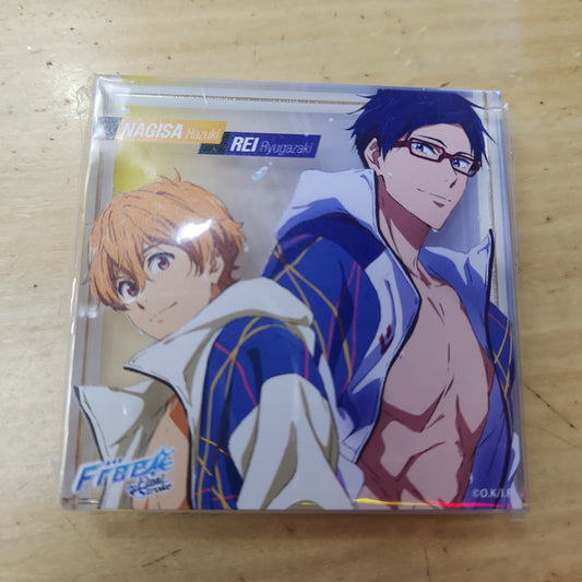 『劇場版 Free!-the Final Stroke-』 Free! CD Jacket Illustration Series アクリルブロック 葉月 渚&竜ヶ崎 怜
