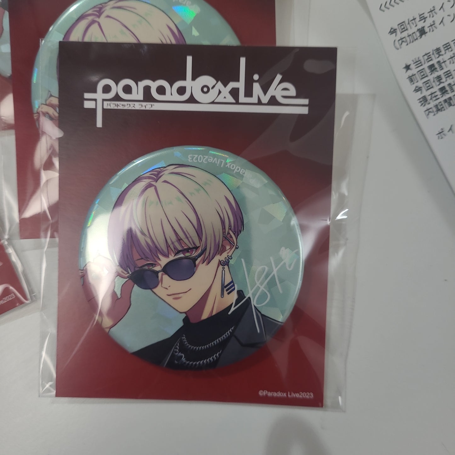 Paradox Live BIG缶バッジ 4th Anniversary 燕夏準 tcb