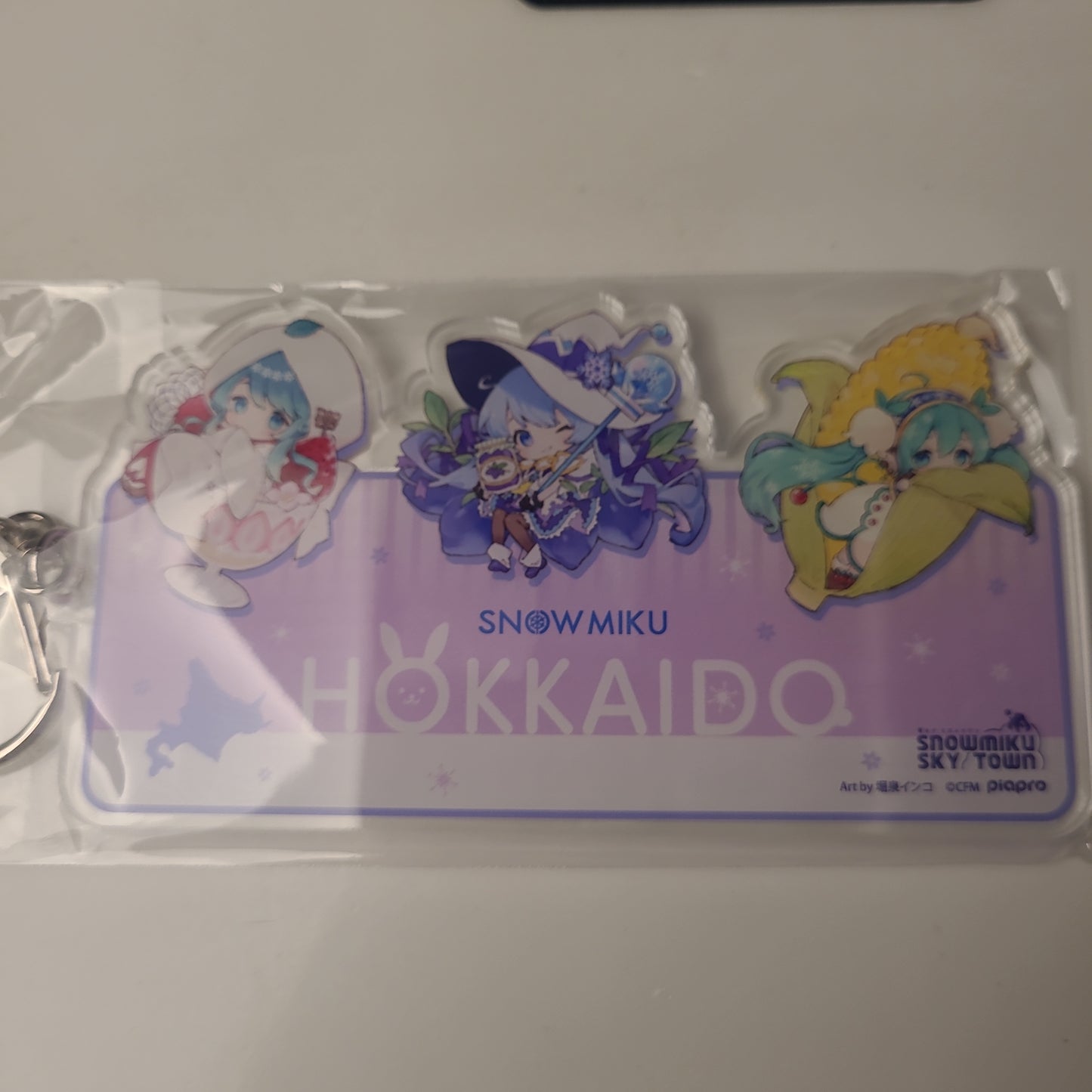 雪ミクAS 北海道キーホルダー 北海道初音as.