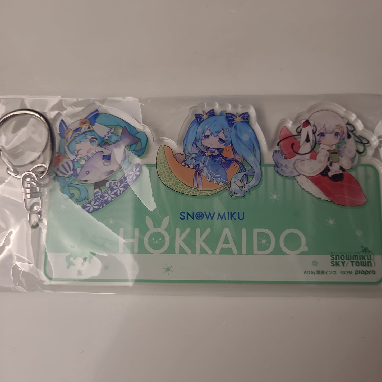 雪ミクAS 北海道キーホルダー 北海道初音as.