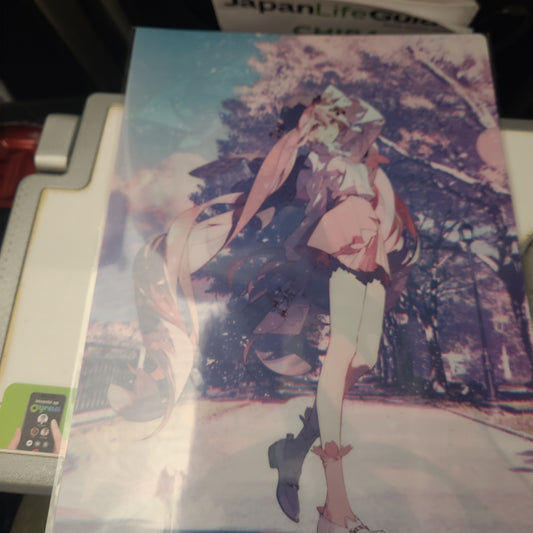 雪ミクスカイタウン 桜ミク クリアファイル file