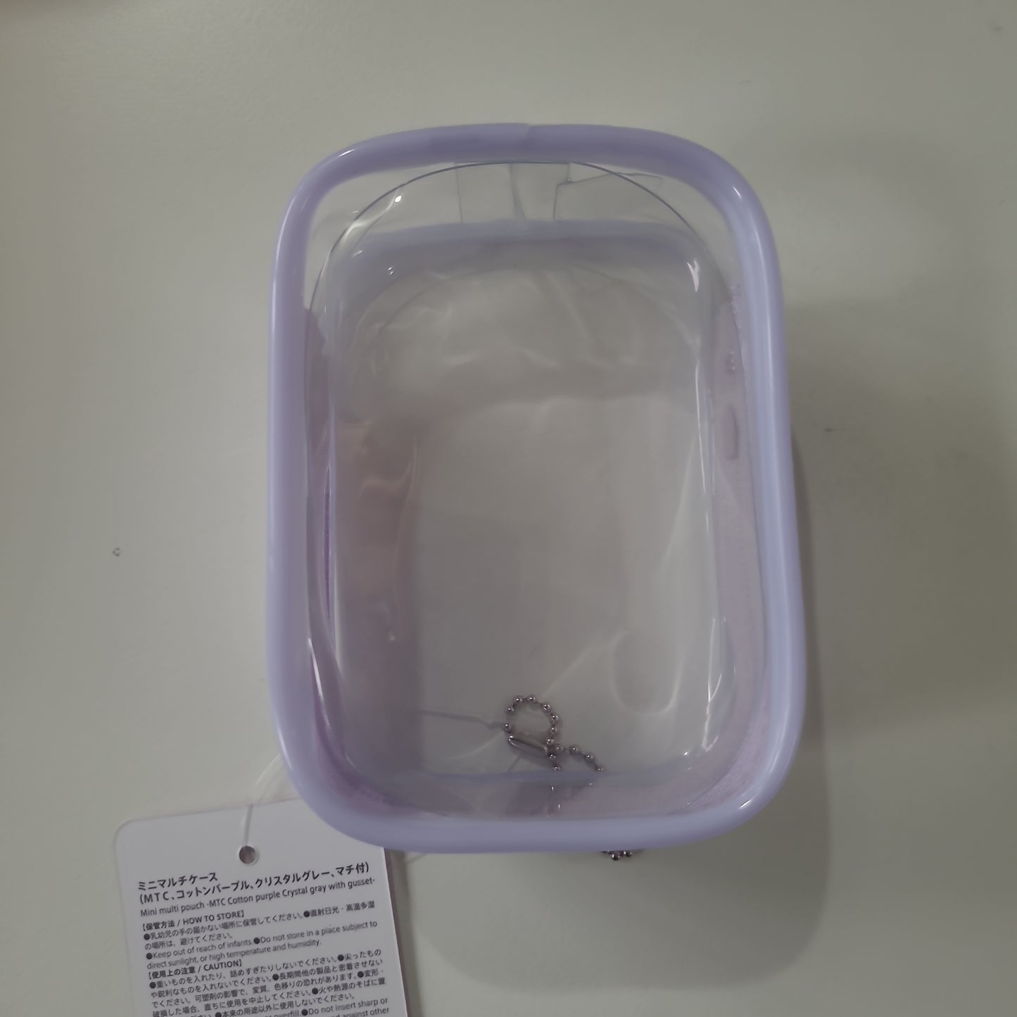 痛包bags ミニマルチケース コットンパープル クリスタルグレー purple grey