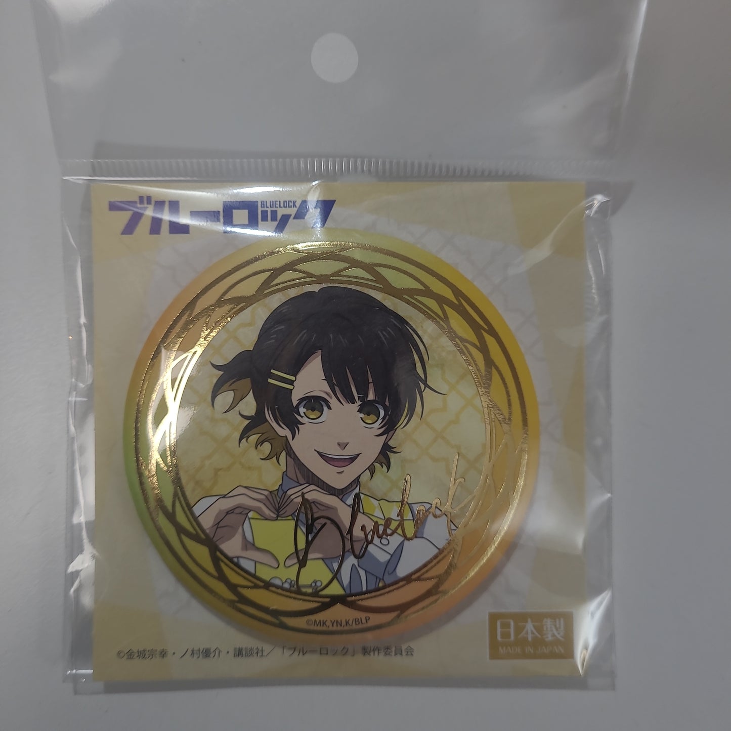 ブルーロック 箔押し和紙缶バッジ Vol.2 蜂楽廻 blue lock tcb