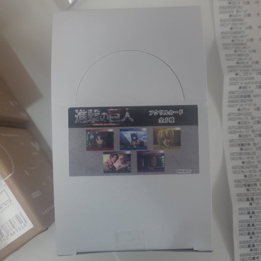 アクリルカード「進撃の巨人」03/場面写イラスト 5個入りBOX