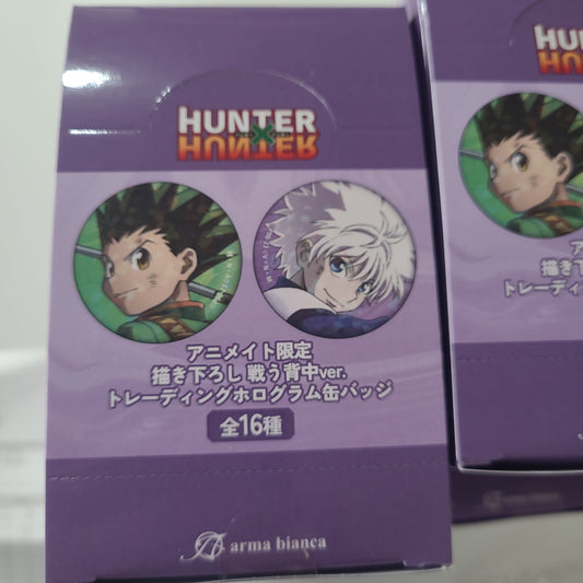HUNTER×HUNTER 描き下ろし 戦う背中ver. トレーディングホログラム缶バッジ アニメイト限定