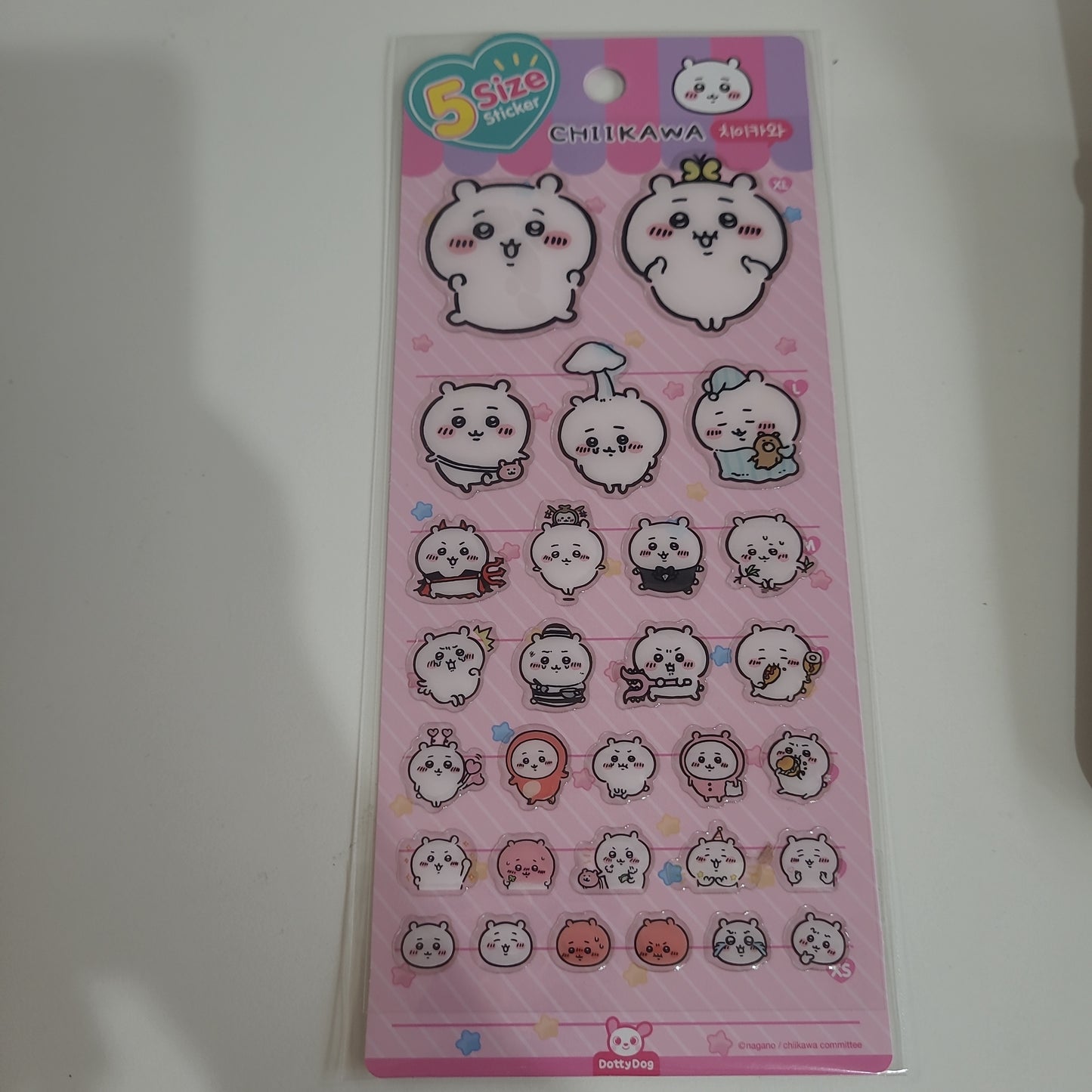 5サイズ　ステッカー　ちいかわ pop up