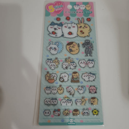 5サイズ　ステッカー　CHIKAWA pop up