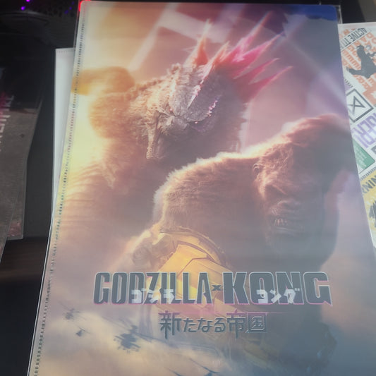 TOHO GODZILLA×KONG３Dクリアファイル標識