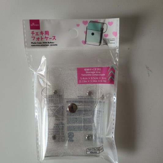 チェキ用フォトケース ボタン付き case