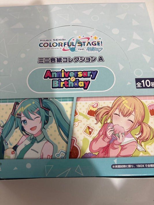 プロジェクトセカイ カラフルステージ！ feat. 初音ミク Anniversary/Birthdayイラスト2023-2024 ミニ色紙コレクション A バーチャル・シンガー＆Vivid BAD SQUAD（全10種） (池袋)
