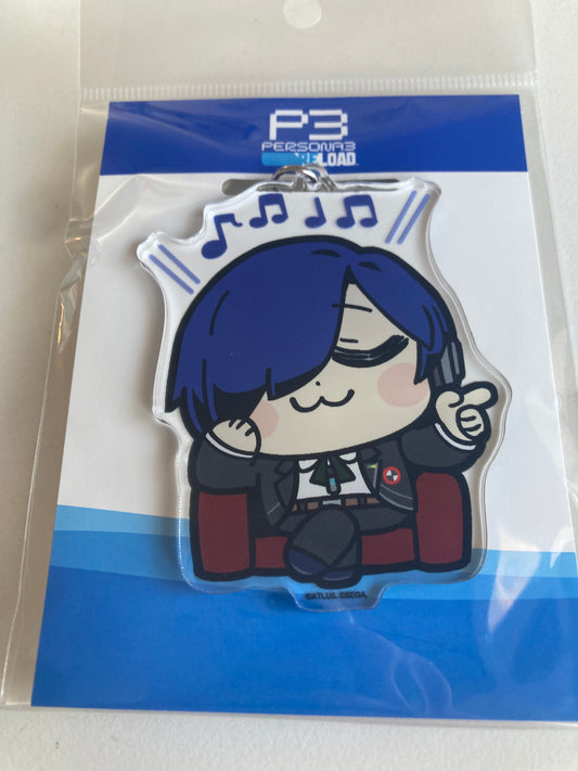 ペルソナ3 リロード 主人公×ぶくぶ おおきめアクリルキーホルダー 02.音楽(池袋)