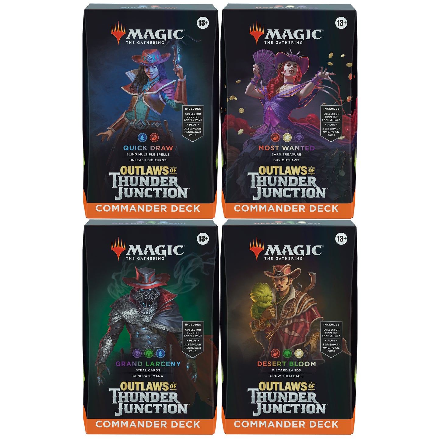 MAGIC: The Gathering Outlaws of Thunder Junction Commander Deck 4 Types (English Ver.) tcs card