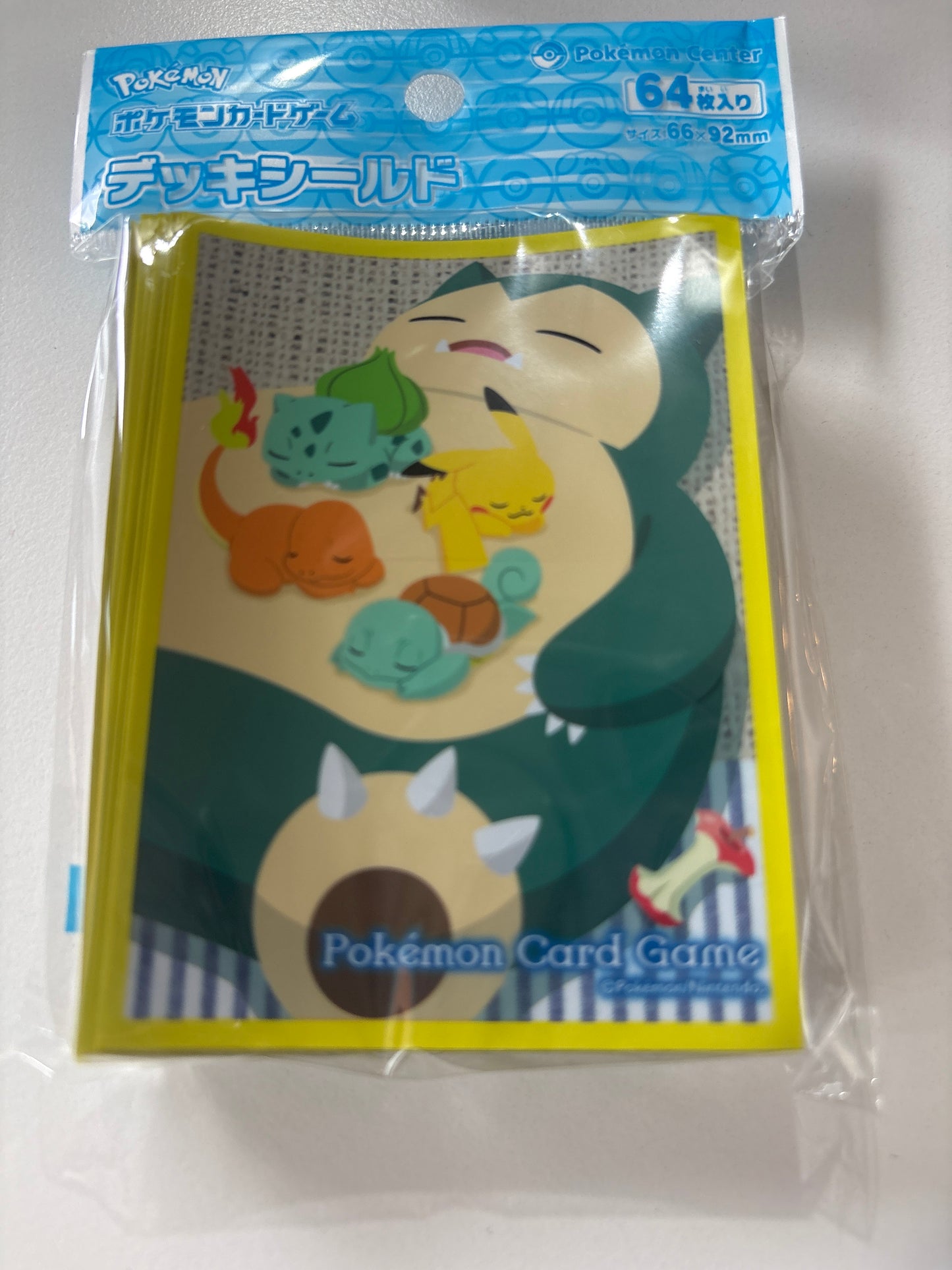 ポケモンカードゲーム デッキシールド カビゴン【イエロー】 (IKE)