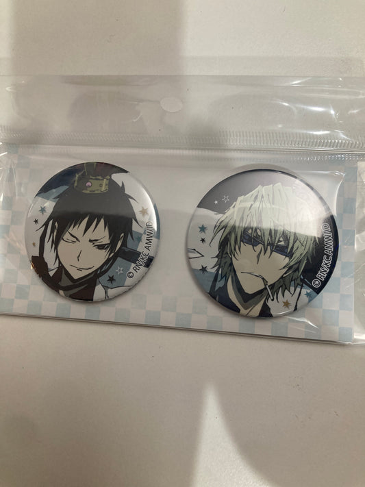 『デュラララ!!×2』 【原作20周年記念】缶バッジセット Ver.折原臨也VS平和島静雄(チェス盤) (池袋)