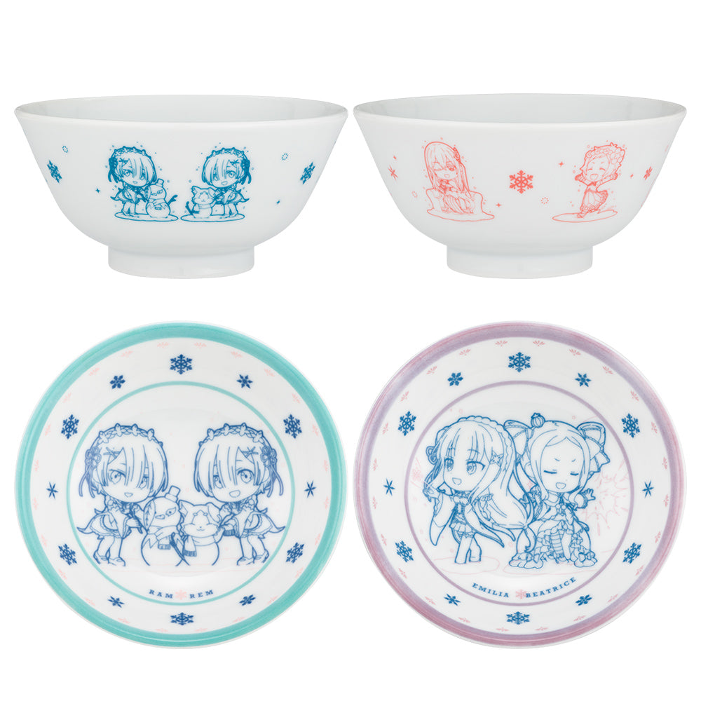 Ichiban kuji Re:ゼロから始める異世界生活 ～冬に舞い降りた少女たち～ E 賞 食器コレクション
