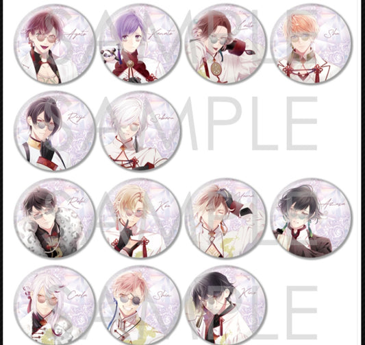 DIABOLIK LOVERS 暗黒華族 Darkness Familia ビッグ缶バッジ can badge