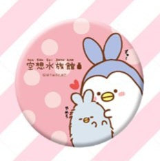 空想水族館big缶バッジ ピンク
