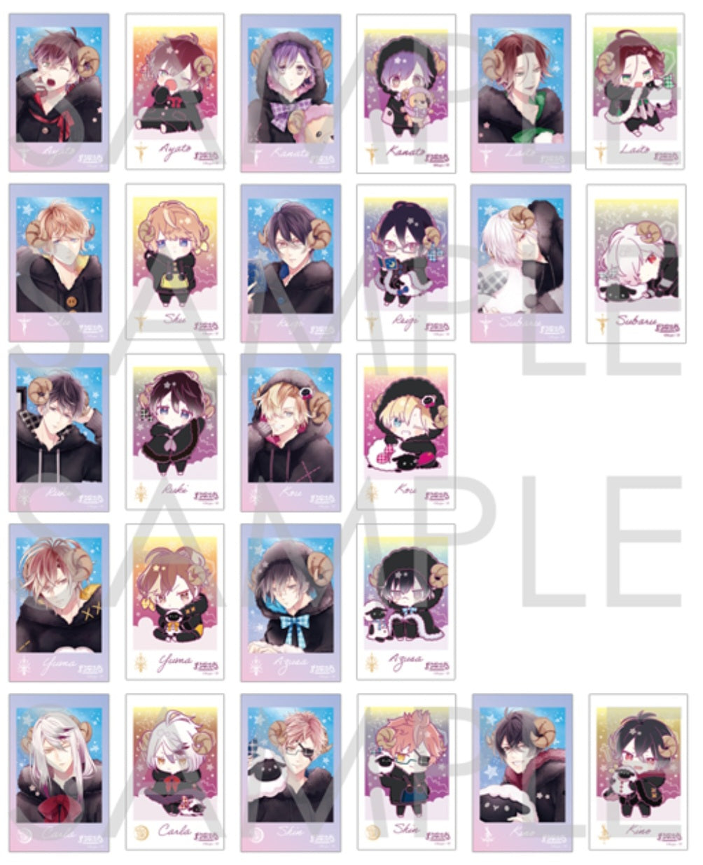 DIABOLIK LOVERS プレミアムポラ風カードコレクション Vol.2