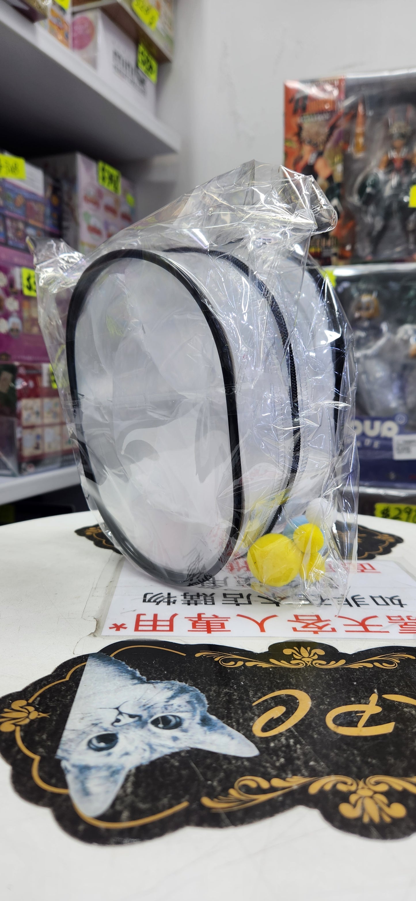 厚15cm橢圓形大娃包(黒)Tas
