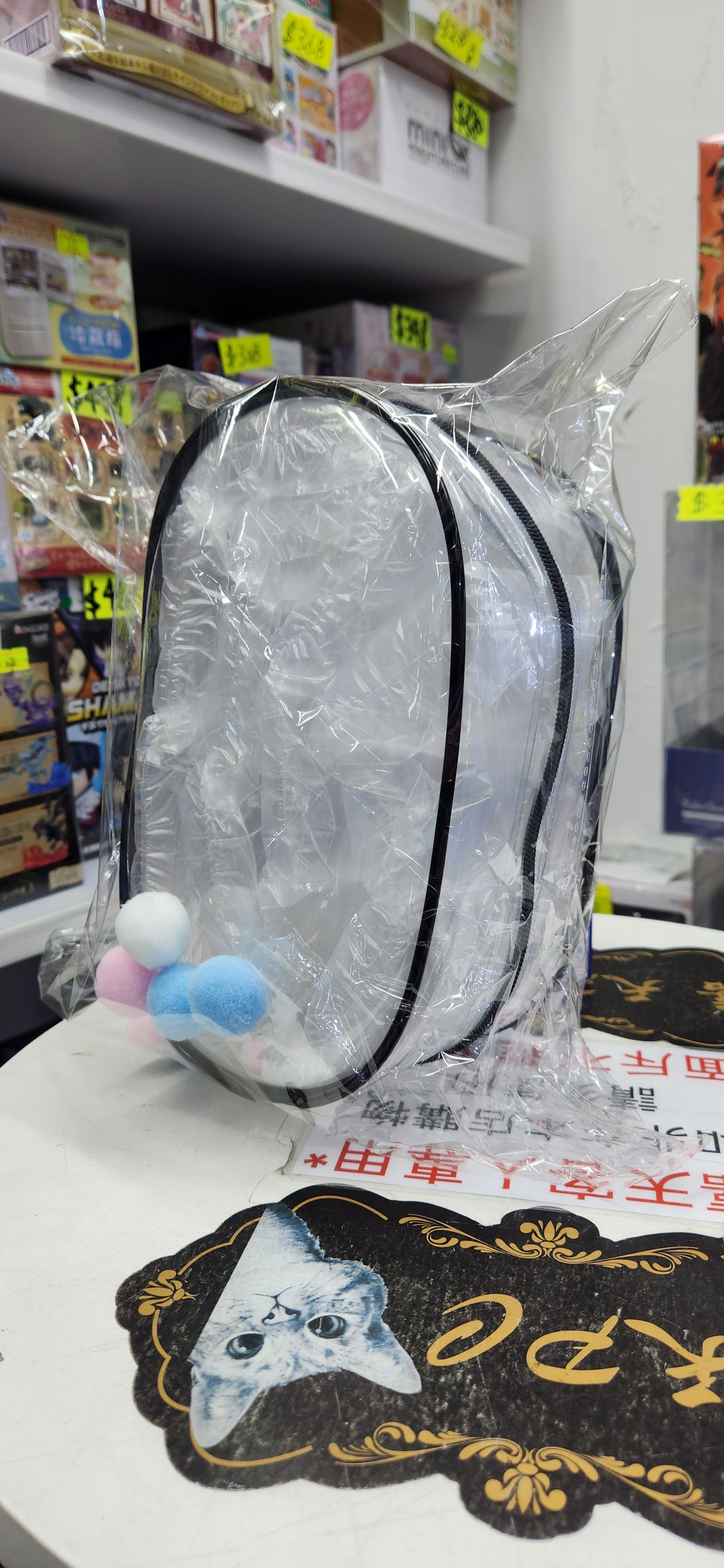 厚22cm橢圓形巨娃包(黒)Tas