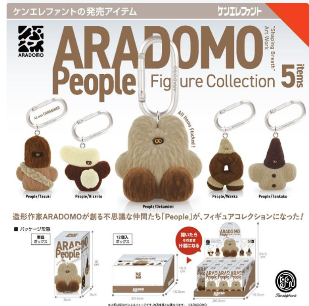 (DL:Aug.5) Information ケンエレファント ARADOMO People フィギュアコレクション BOX版