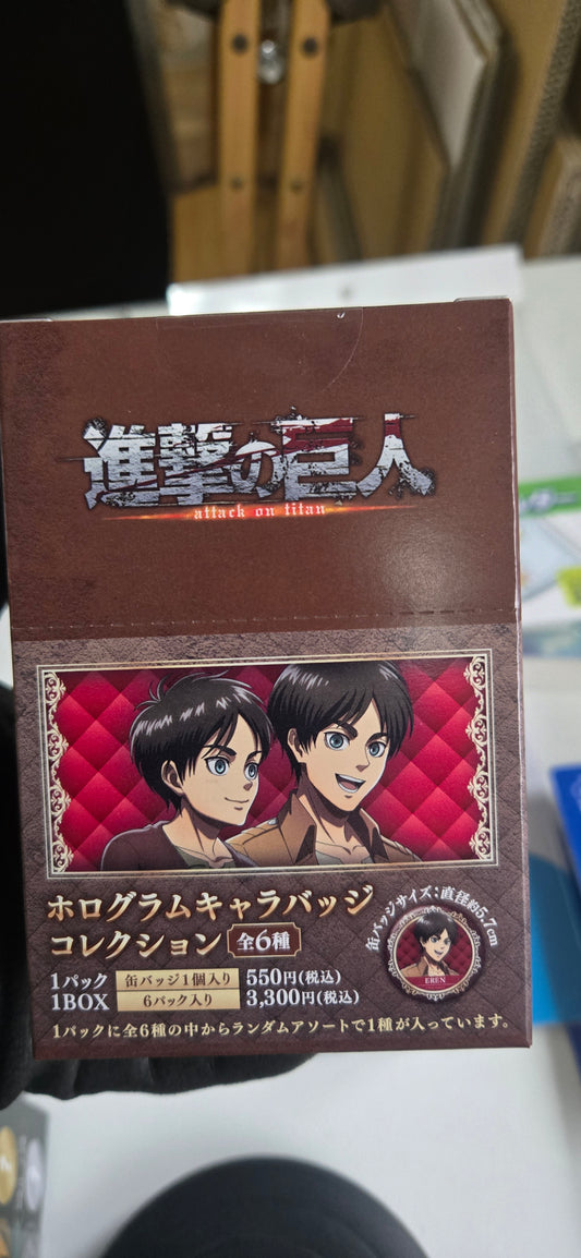 進撃の巨人 ホログラムキャラバッジコレクション 全6種 (進擊的巨人 全息圖徽章)池袋