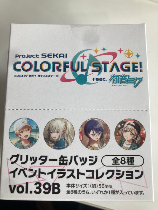 プロジェクトセカイ カラフルステージ！ feat. 初音ミク グリッター缶バッジ イベントイラストコレクション vol.39 B (池袋)
