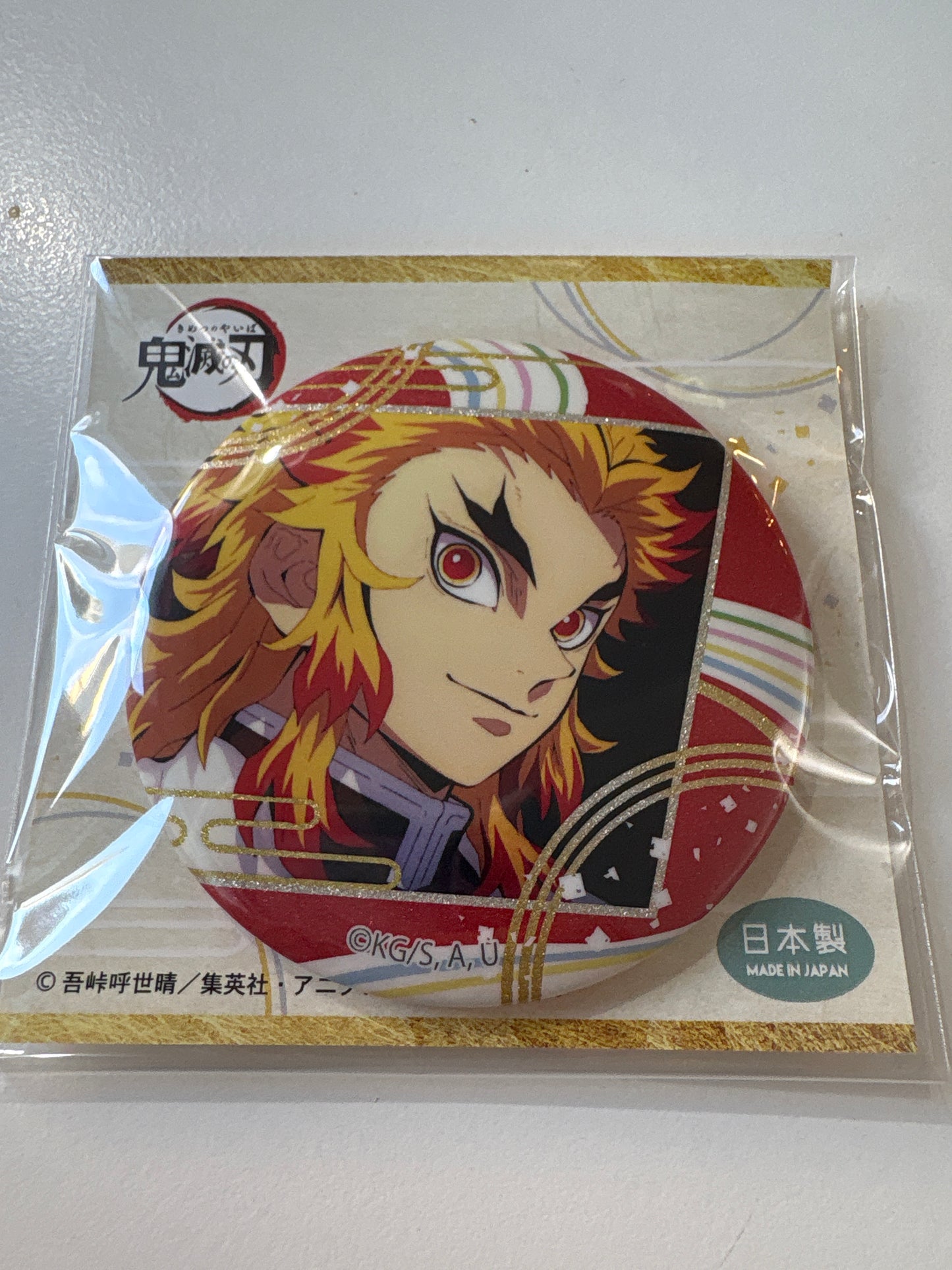 鬼滅の刃 グリッター缶バッジVol.4 煉獄杏寿郎 (IKE)