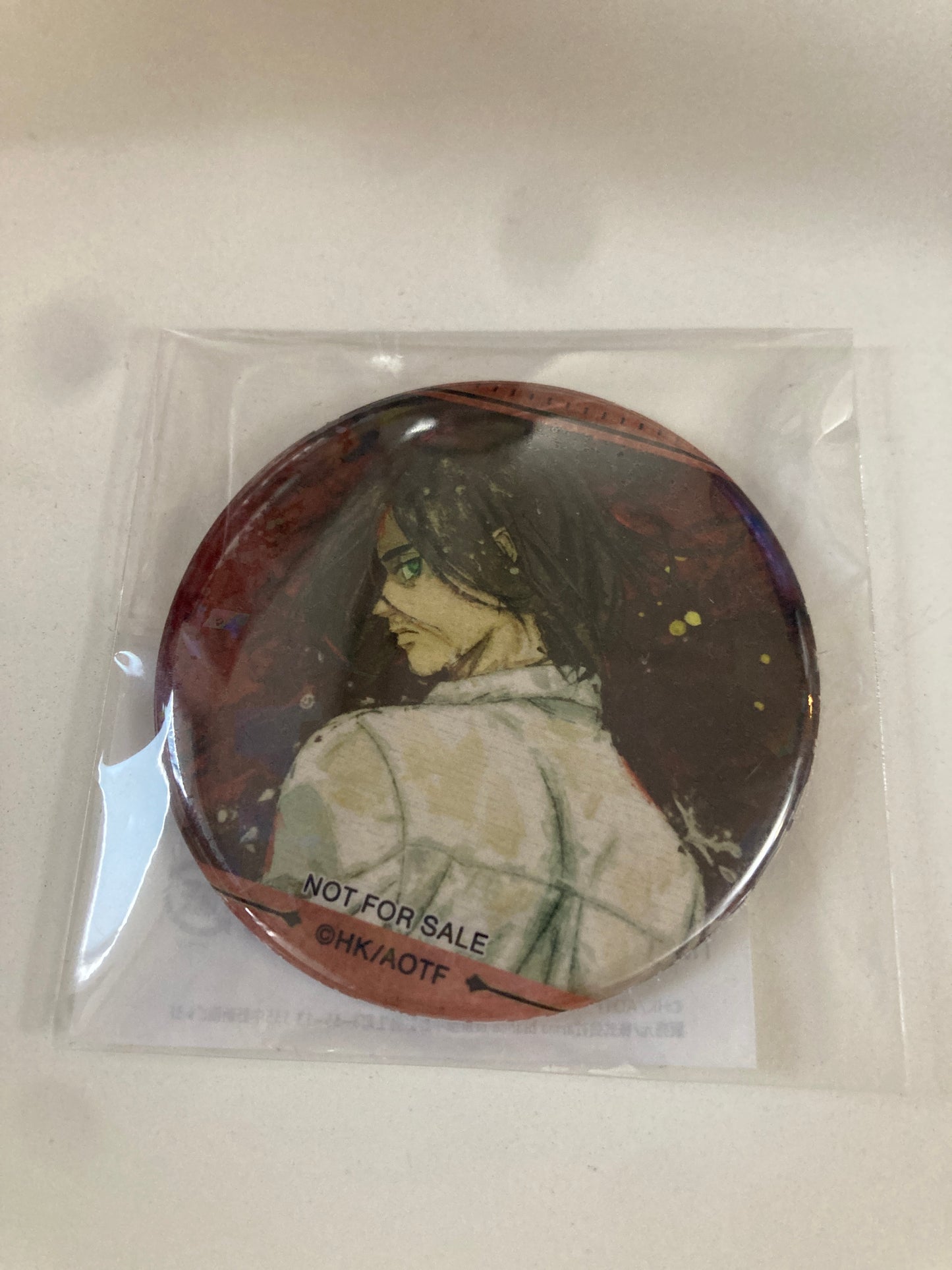 【AmiAmi限定】BOX特典:「エレン」進撃の巨人  戦う背中ver.トレーディング grunge CANVAS ホログラム缶バッジ(池袋)(池袋)